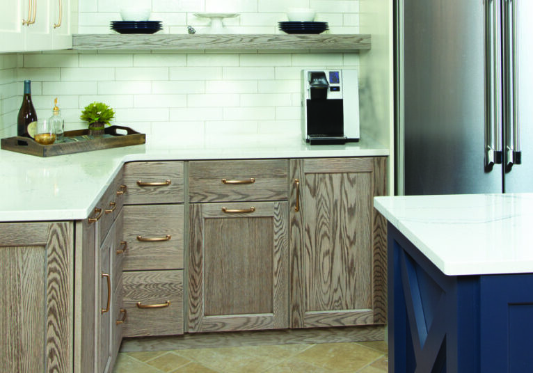 light wood finishes in a kitchen