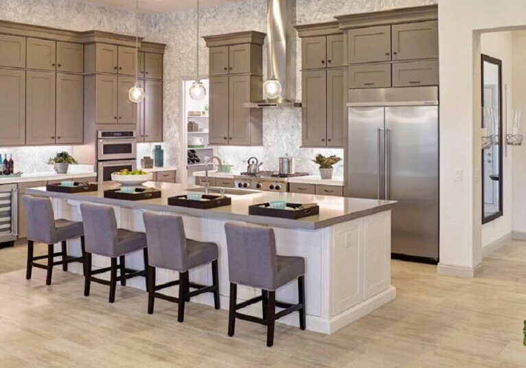 Kitchen Island in new kitchen renovation